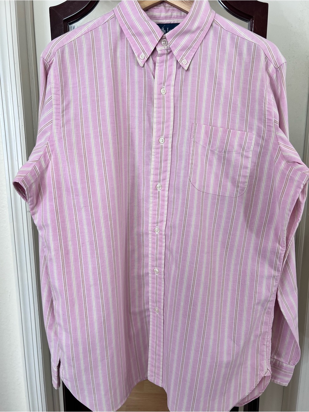 Polo by Ralph Lauren Pink Striped Button-Down Shirt